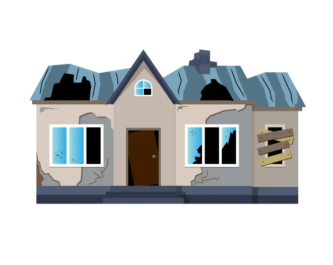Broken Run Down House